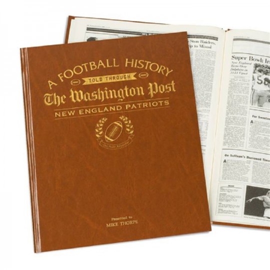 Personalised American Football History Book