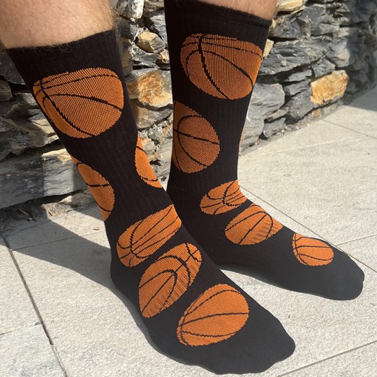 Basketball Men's Upcycled Crew Socks