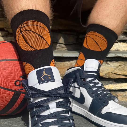 Basketball Men's Upcycled Crew Socks