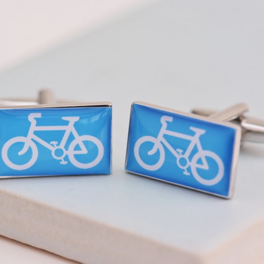 Cyclist Sign Cufflinks