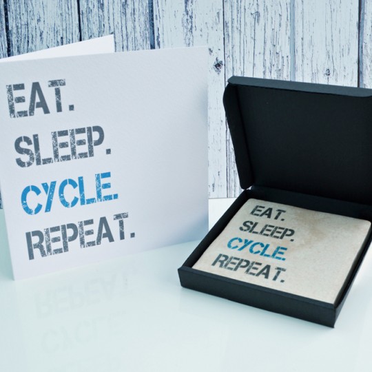 Gift Set Cycle Card and Coaster