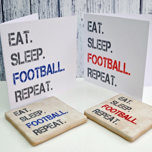 Gift Set Football Card and Coaster