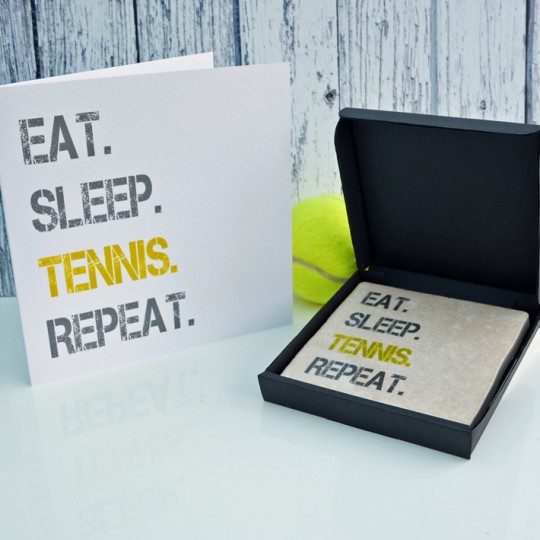 Gift Set Tennis Card and Coaster