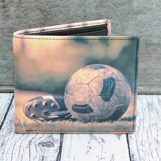 Football leather wallet