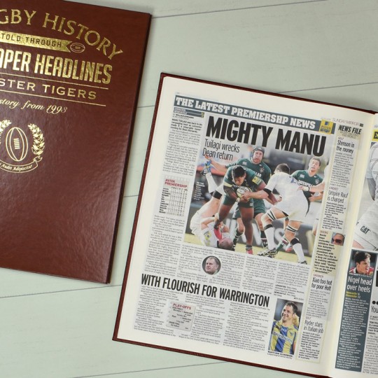 Personalised Rugby Union History Book