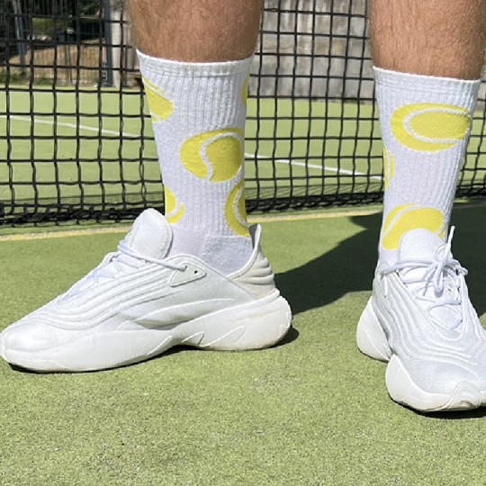 Tennis Men's Upcycled Crew Socks
