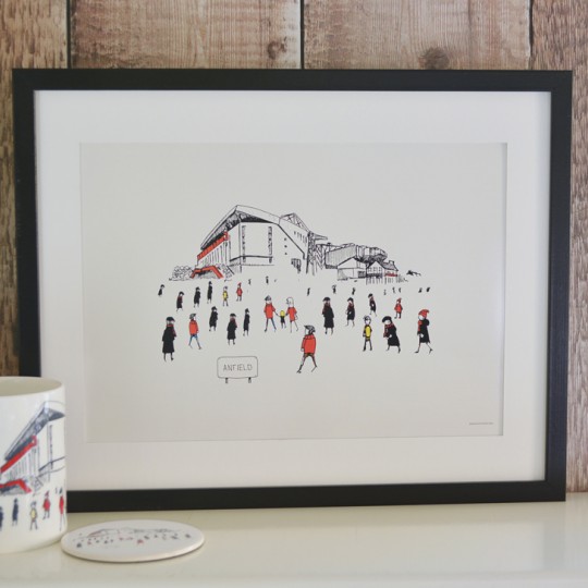 Football Stadium Unframed Print  Six Teams