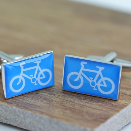 Cyclist Sign Cufflinks