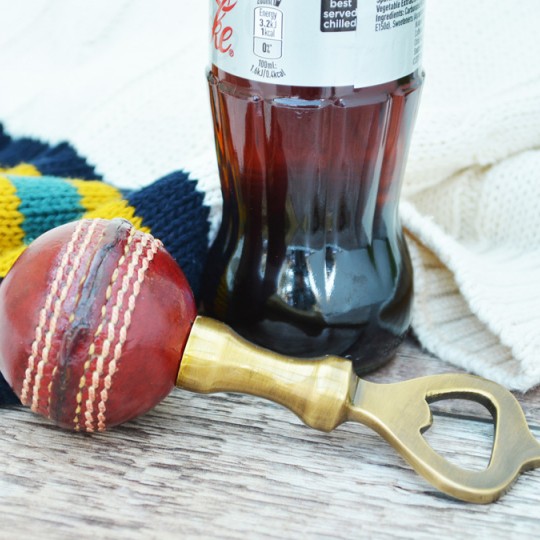 Vintage Replica Cricket Ball Bottle Opener