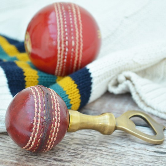 Vintage Replica Cricket Ball Bottle Opener