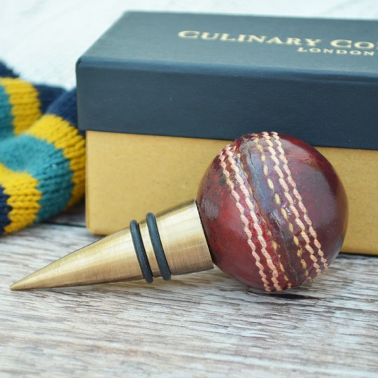 Vintage Replica Cricket Ball Bottle Stopper