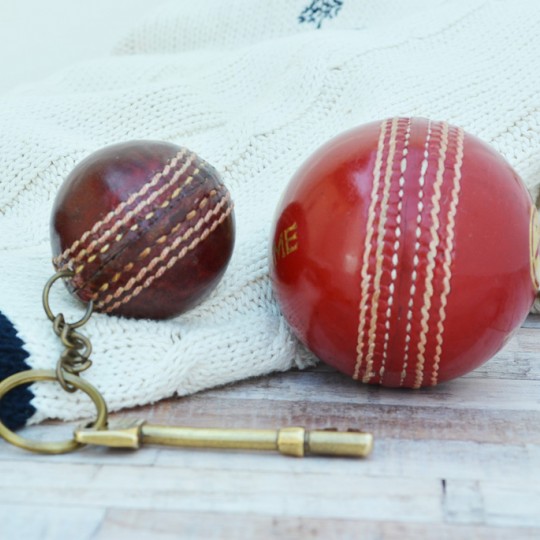 Vintage Replica Cricket Ball keyring