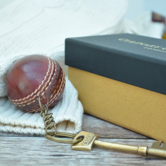 Vintage Replica Cricket Ball keyring