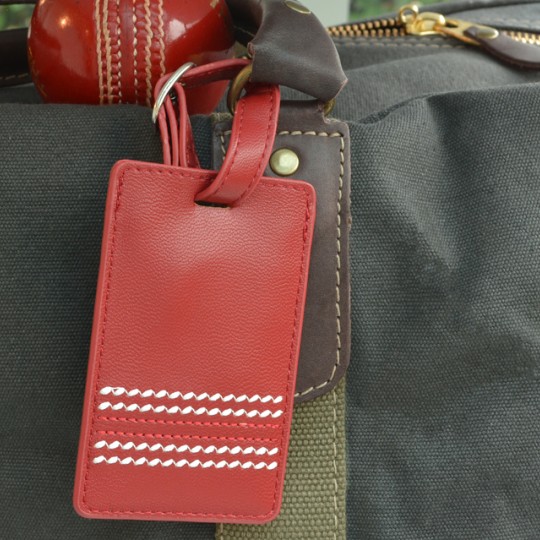 Cricket Luggage Tag Red