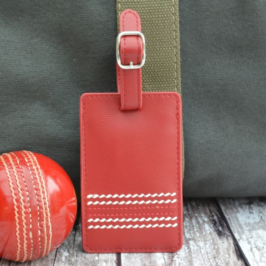 Cricket Luggage Tag Red