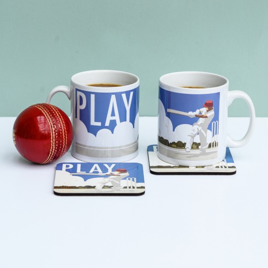 'Play' Cricket Mug