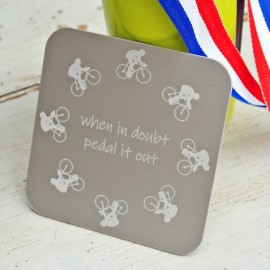 Personalised Cyclist Coaster