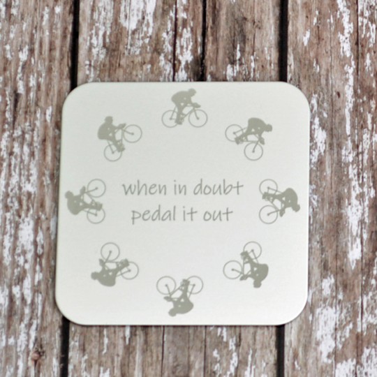 Personalised Cyclist Coaster