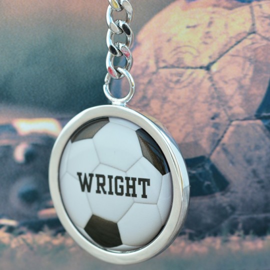 Personalised  Name  Football keyring