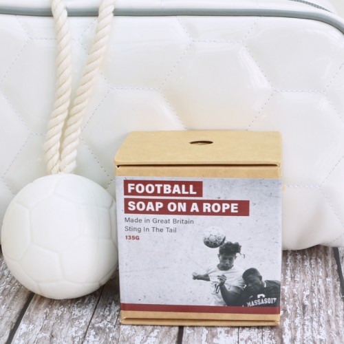 Football Soap on a Rope