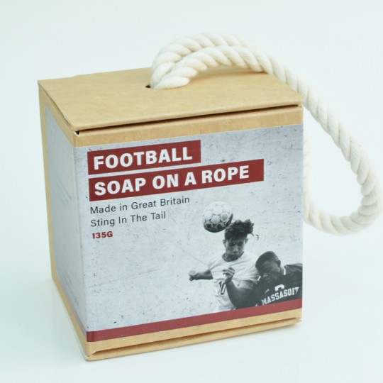 Football Soap on a Rope