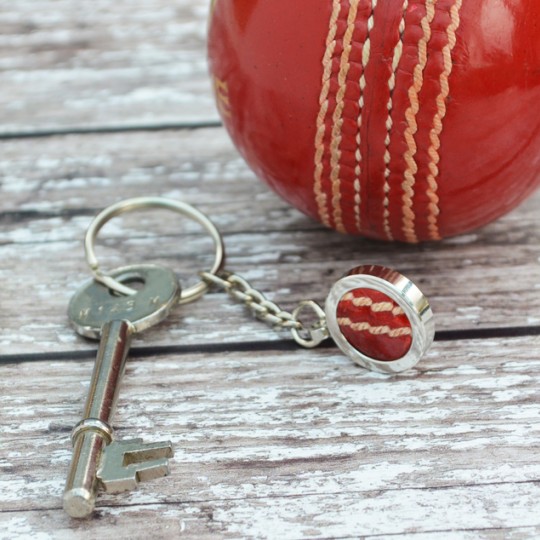 Genuine Cricket Ball Keyring