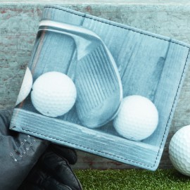 Golf leather wallet