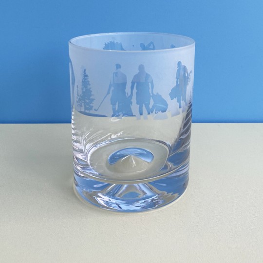 Etched Glass Golf Tumbler