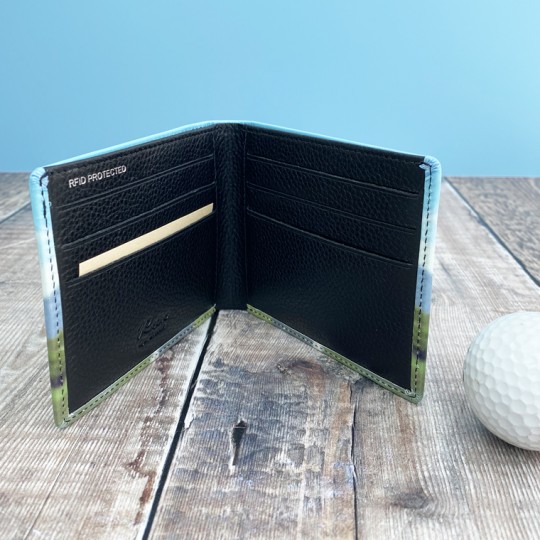 Golfer Leather Bi-Fold Wallet