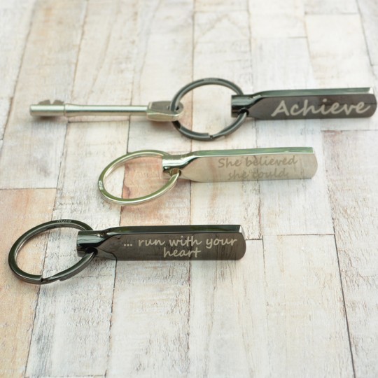 Personalised Motivational  Keyring