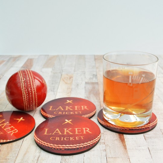 Personalised Cricket Ball Coaster