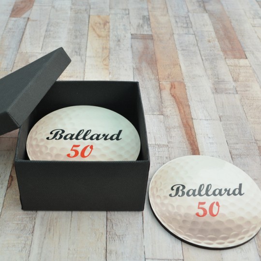 Personalised Golf Ball Coaster