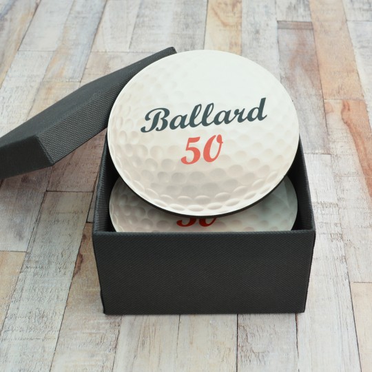 Personalised Golf Ball Coaster