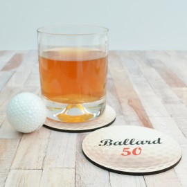 Personalised Golf Ball Coaster
