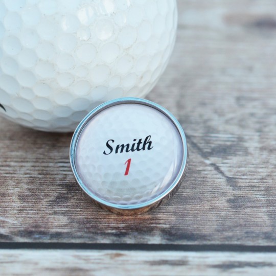 Personalised Golf Ball Lapel Pin Badge