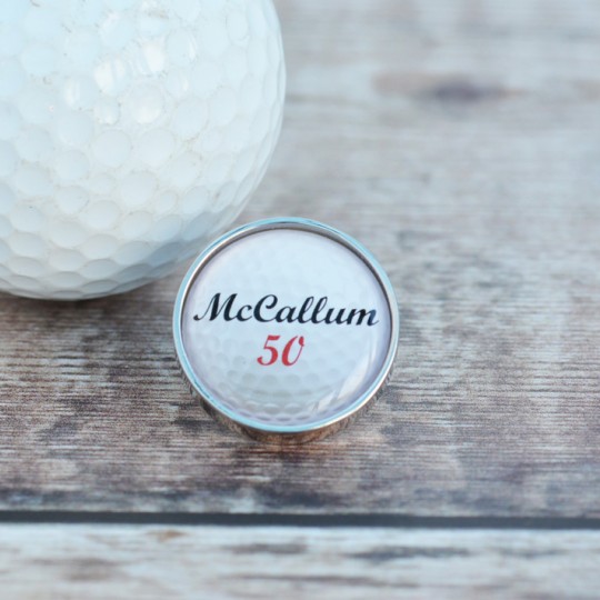 Personalised Golf Ball Lapel Pin Badge