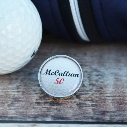 Personalised Golf Ball Lapel Pin Badge