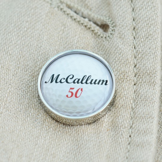 Personalised Golf Ball Lapel Pin Badge