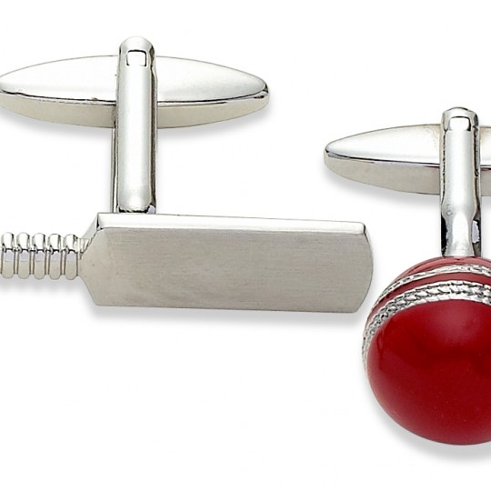 Cricket Bat and Ball Cufflinks