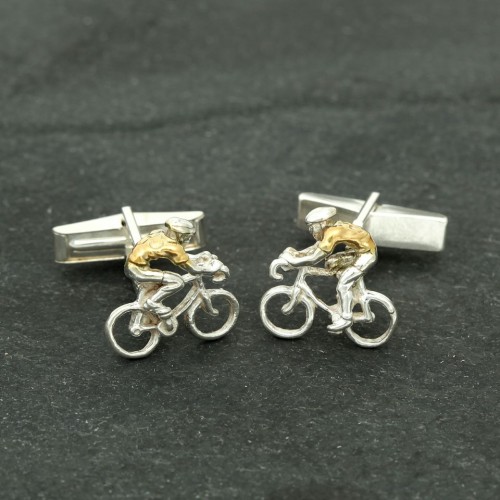 Sterling silver bicycle cufflinks 2025