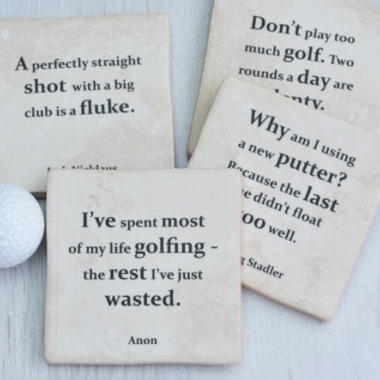 Famous Golf Quotes Coasters