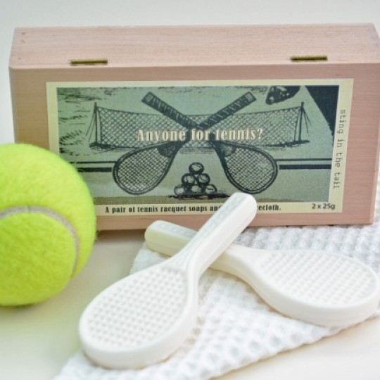 Set of 2 Tennis Racquet Soaps