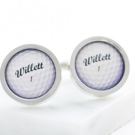 Personalised Golf Ball Cufflinks