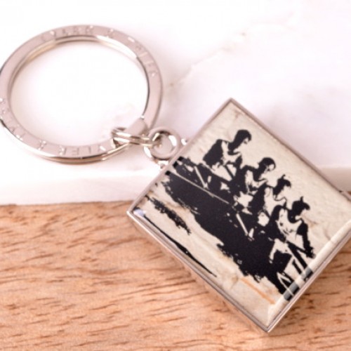 Enamel Rowing Keyring