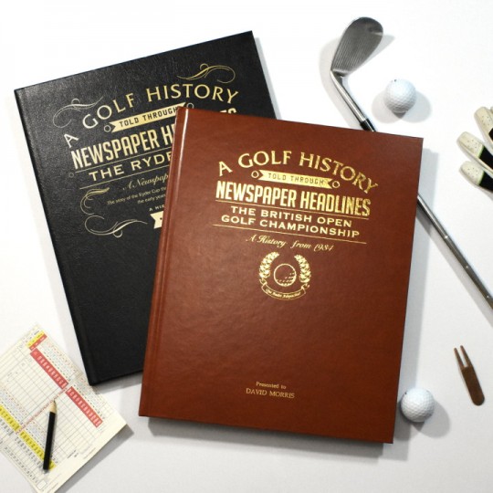 Personalised Golf History Book