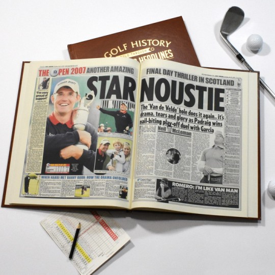 Personalised Golf History Book