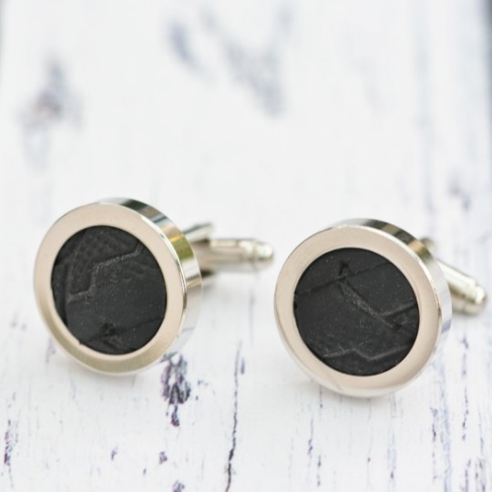 Genuine Bicycle Tyre Cufflinks