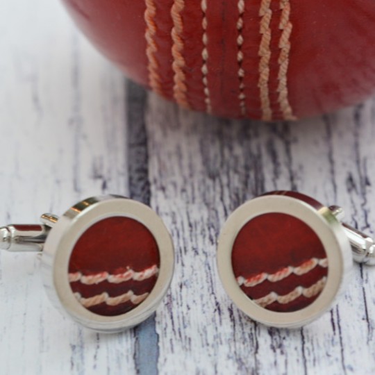 Genuine Cricket Ball Cufflinks