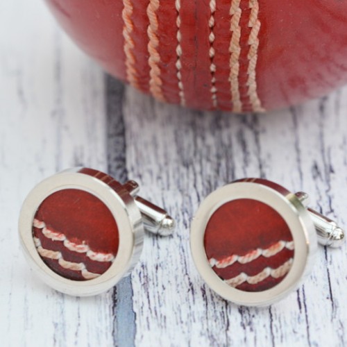 Genuine Cricket Ball Cufflinks