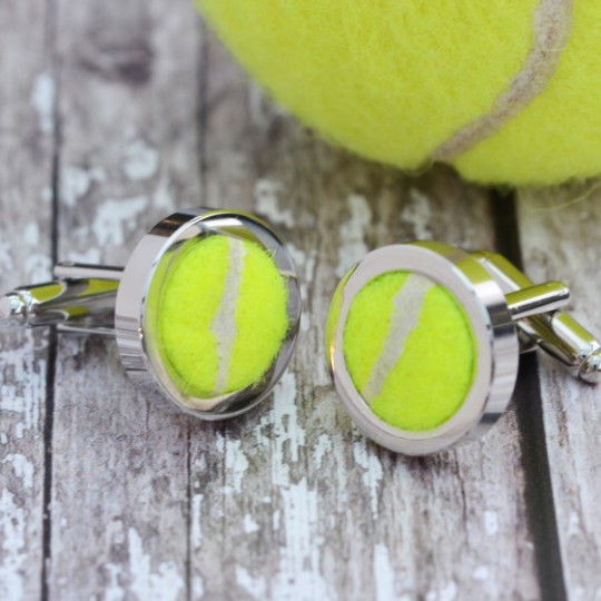 Genuine Tennis Ball Cufflinks